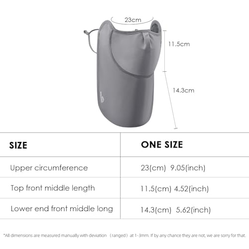 Sun Protection UPF 50+ Face Covers Balaclava Breathable Neck Gaiters with Mouth Opened SLF5M2122