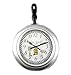 Produktbild DINY Home & Style Bon Appetit Küchenuhr mit Pfannen-Motiv, 37 x 24 cm, silberfarben