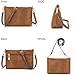 Womens Leather Hobo Handbag Ladies Fashion Tote Satchel Shoulder Crossbody Bags 2pcs Work Purses Set