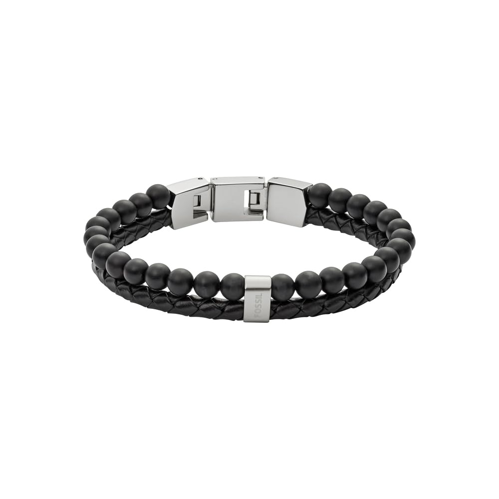 Casual texture Men's Leather or Stainless Steel with Magnet, fold over or buckle closure bracelet