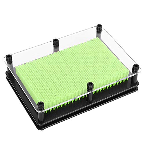 Classic 3D Pin Art Board Toy Sculpture 3D Clone Hand Model Pin Art Toy Nice Decoration Pin Art Board Pin Art Toy for Kids (Green) - Image 3