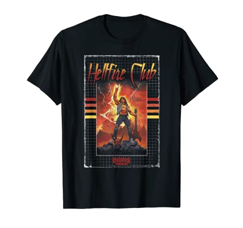 Stranger Things 4 Eddie Munson Hellfire Club Guitar Power Camiseta