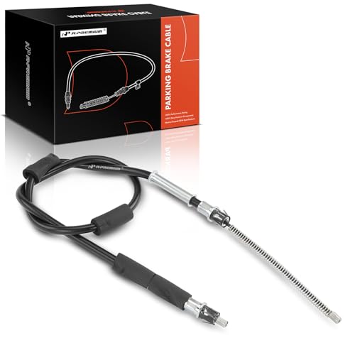 A-Premium Rear Driver or Passenger Side Parking Brake Cable Assembly Compatible with Jeep Models: Wrangler 1997-2006 - Replace# 52008362, 52008363