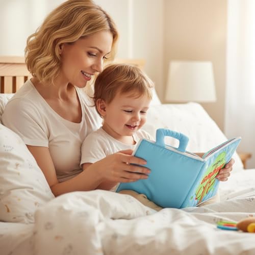 Image of SNOWIE SOFT Cloth Books for Babies 0 to 3 Years, Occupation-Themed Soft Sensory Books for Babies 6-12 Months with Fine Motor 3D Interactive Designs, Early Educational Learning English Sensory Toy