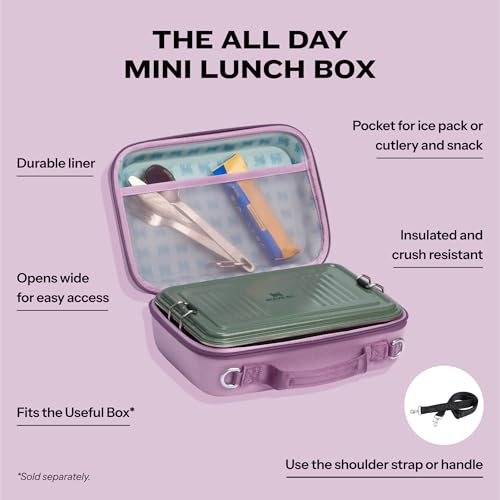 Image of STANLEY All Day Mini Lunch Box | 4.2-quart | EVA Insulated Lunch Bag | Crush Resistant | Adjustable Strap | BPA-Free | Lilac