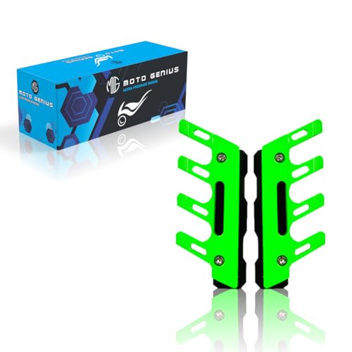 Image of ABS Shocker Protector | Front Fork Fender Protector | Universal Anti-Fall Slider Guard for All Bikes (Green)