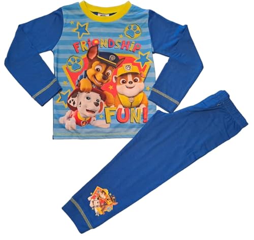 PAW PATROL Jungen Schlafanzug, Multicolored, Cartoon, 4-5 Jahre, Langarm, Mittelhoch, Maschinenwäsche
