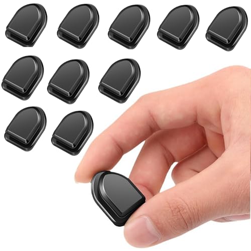 10 PCS Car Sticky Hooks Multifunctional Vehicle Adhesive Hanging Car Storage for Key USB Cable Earphone Cable Holder Vehicle Decor (Black)