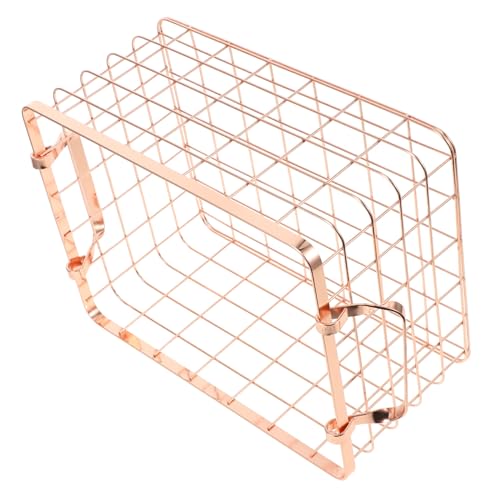 TOPBATHY Cesta De Almacenamiento De Hierro Forjado Para Cesta De Almacenamiento De Alambre Pequeña Cesta De Mimbre De Ratán Juguetes Decoración Vintage Cesta Redonda Con Tapa Estante Golden