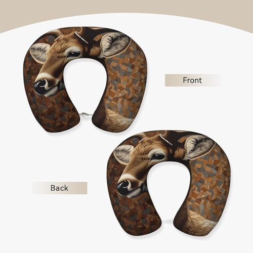 Almohada de espuma viscoelástica para cuello negro miniatura 2