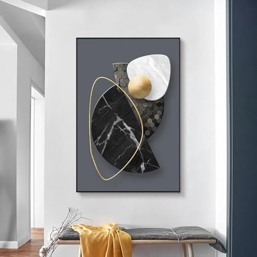 Affiche encadrée pour habiller un mur vide avec art géométrique abstrait