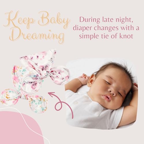 Newborn Knotted Gown Nightgown Soft Sleeper Gown with Hat Set for Baby Boy or Girl-2 Pieces4