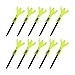 Sunxtzyl 10pcs Plastic Tee Ball Holder with Adjustable Height, Stable Practice Aids, 6 Prong Head Design, Controllable Tilt for Training Accessory, Ideal Gift for er (Transparent Green)