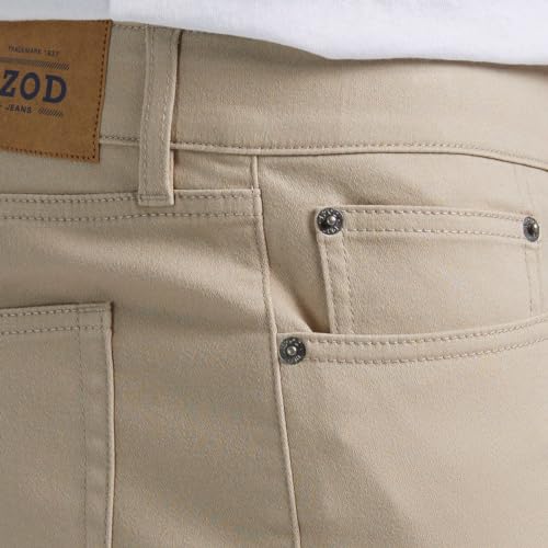 IZOD Mens Mid-Weight Comfort Stretch Knit Denim 5 Pocket Pant4