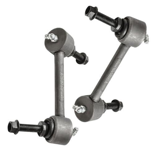Image of Detroit Axle - Rear 4pc Shock Absorbers Kit for Ford Flex Taurus Police Interceptor Special Service Police Sedan Lincoln MKT, 2 Shock Absorbers Assembly 2 Sway Bar End Links Replacement