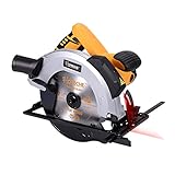 Hoteche 7-1/4-Inch Circular Saw 12.5A Power Saw for Wood with Laser Guide and Saw Blade, 0-45 Degree Bevel Capacity
