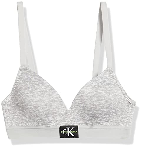 Calvin Klein Girls' Molded Monogram Bra with Adjustable Straps