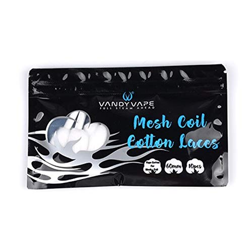 VandyVape Kylin M Lot de 10 bandes de rechange en coton pour mèches d'évacuation