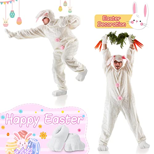 Easter Adult Bunny Shoes Rabbits Foot Shoes Bunny Feet Slippers White Costume Slippers Adult Cartoon Feet3