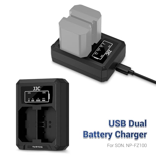 Image of JJC NP-FZ100 USB Battery Charger for Sony A6700 A6600 A7V A7IV A7III A7CII