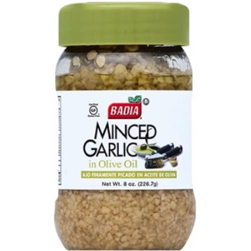 Badia Minced Garlic in Olive Oil, 8 Ounce (Pack of