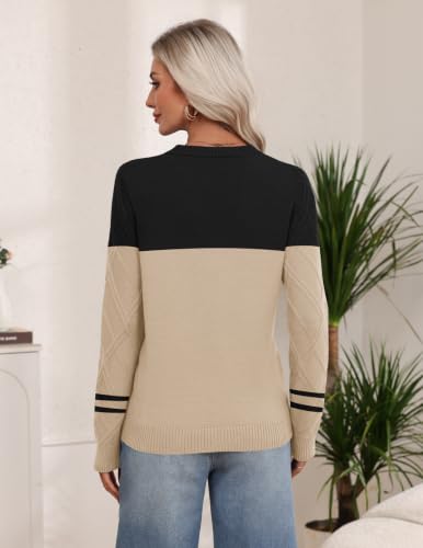 Zeagoo Women's Cable Knit Sweaters Fall Winter Long Sleeve Crewneck Tops - image 5