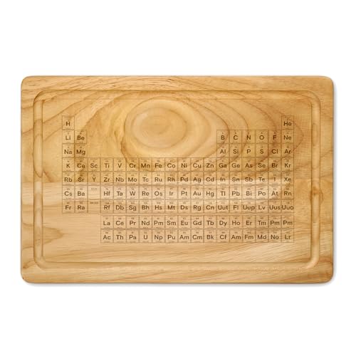 Periodic Table Wooden Chopping Board Baker Chef Cook Novelty Gift Christmas Birthday Housewarming Cheese Board Serving Christmas Birthday