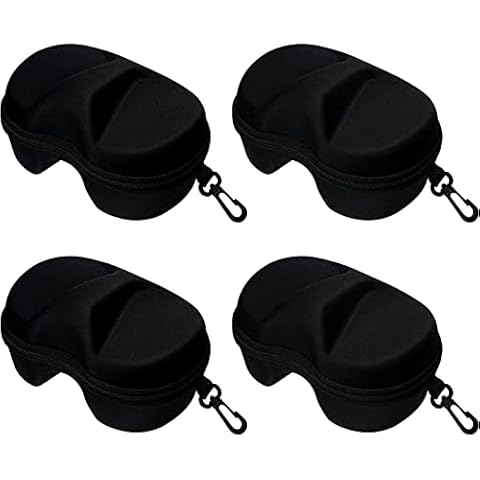 YDQUANI 4 Pcs Diving Mask Cases, EVA Portable Swim Goggles Boxes Scuba Mask Cases Protective Carrying Bags with Buckle for Sunglasses Eyeglasses Cover