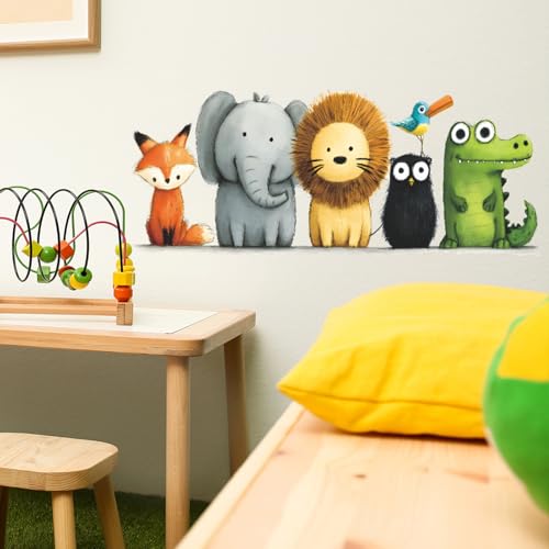 Vinilos decorativos animales selva en vinilo impermeable miniatura 6