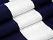 COTTON CRAFT Pool Lounge Chair Cover - 2 Pack - Chaise Beach Picnic Spa Towel - Cabana Stripe - Soft Premium Ringspun Terry Cotton - Oversized - 32 inch Wide x 82 inch Long with 7 inch Pocket – Navy
