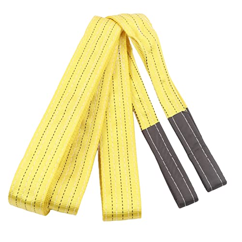 Correa de Elevación de Poliéster Engrosada y Ancha 3T 6614lb 6M 19.69FT con Resistencia Superior para Polipasto de Grúa, Envío y Energía