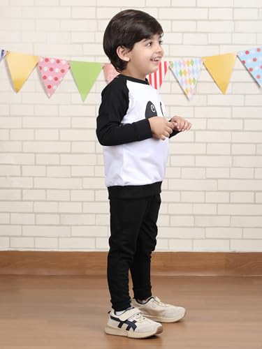 Image of POLKA TOTS 100% Cotton Co-Ord Joggers for Kids | Trendy Sweatshirt & Joggers Set | All Season Wear for Kids, Toddler & Newborn | Soft & Breathable Dress for Boys & Girls | from 6 Months to 8 Years