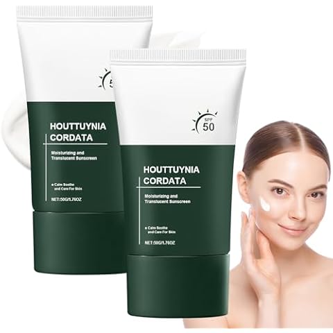 Heartleaf Silky Moisture Sunscreen, Silky Moisturizing Sunscreen, Korean Clear Filter Sunscreen,Refreshing and Non-sticky, Moisturizing, Nourishing, Light, Suitable for All Skin Types Cover