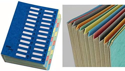 Emey Clip Separator File 6 Compartments 24 x 32 cm Blue