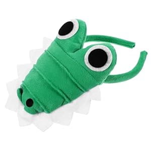 VICASKY Cosplay Krokodil Haarband Aus Plüsch Bequemes Ebene Stirnband Für Halloween Party Kostüm Rutschfestes Haarschmuck Accessoire Für Fasching Und Cosplay