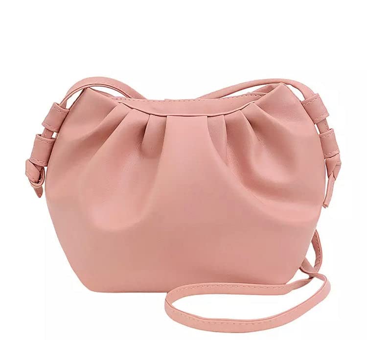 The Unusual Store Hobo Clutch Pouch – Wristlet Handbags w/Zipper Closure, Pleated Design, PU Construction