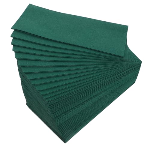 Genérico 50 Pcs Servilletas Sin Polvo Servilletas De Mesa Toallas De Mano Para Invitados Toallas De Mano Para Baño Toallas De Mano Verdes Servilletas De Graduación Papel Green