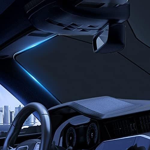 Sonnenschutz Auto Sonnenschutz Für Die Windschutzscheibe des Autos, Faltbar, UV-blockierend, Isolierendes Dekorationszubehör, Schwarz Sonnenblende(‎Silver)