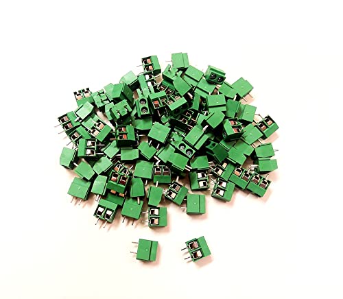 ERH India (Pack of 100) Terminal Block Wire Connector PCB Mount 5mm Pitch 2 Pin Screw Terminal Block Connector YX-126 Connector 300V 10A (B09QMBJJZ6) Amazon Price History, Amazon Price Tracker