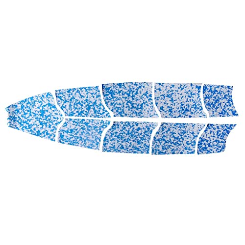 perfk 1 De 9 Piezas EVA Foam Tablas De Surf Almohadillas De con Almohadilla para Surfing Respaldo Completo para,