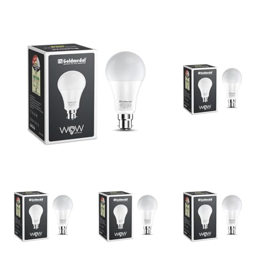 Image of Goldmedal Wow 15W B22 LED Bulb (Cool Daylight) - Pack of 5