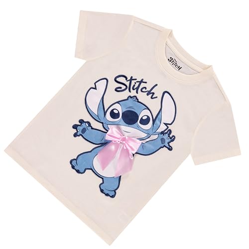 Image of Disney Lilo and Stitch Girls Short Sleeve T-Shirt- Stitch Girls Tee Sizes 4-16