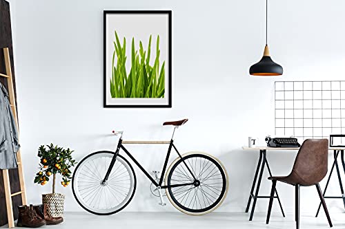 Cadre en Bois Herbe Verte 50x70 cm déco murale zen - 2