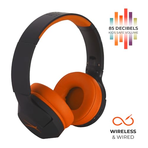 Image of Altec Lansing Kid Safe Noise Cancelling Wireless Headphones 15H Battery, 85dB Volume Limit, Foldable Design Powerful Sound, Active Noise Cancellation Perfect for Kids Ages 7+
