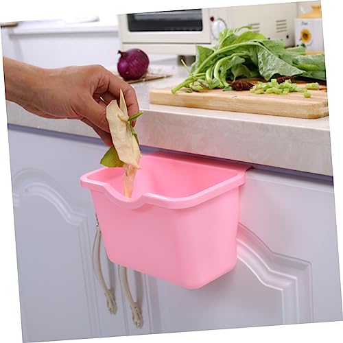 Caneca de basura rosa para puerta de gabinete miniatura 5
