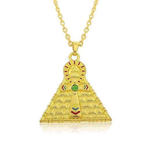 Collier Pyramide égyptienne et pendentif croix mâle pour vos looks urbains