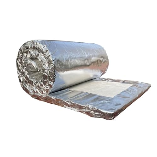 CFMAIF Manta de Fibra de cerámica, Manta Aislante ignífuga 2300F para Estufas, Hornos, Hornos, Ladrillos Refractarios, Calderas(610mmX7.2m,Thickness: 20mm)