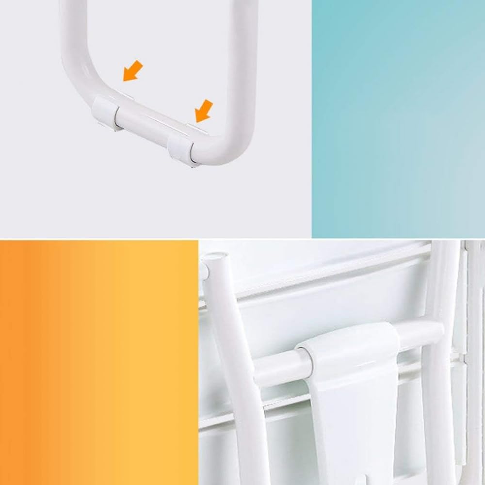 Taburetes De Baño, Taburete De Baño Plegable, Inodoro para Ancianos, Silla De Pared, Taburete De Baño, Taburete Amarillo(Verde-A)