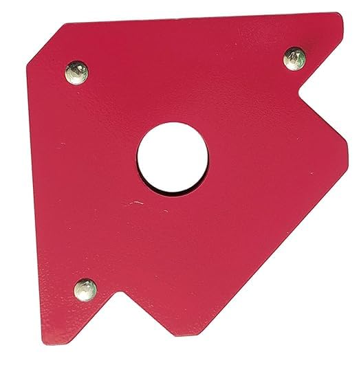 Hetkrishi Multiangle magnetic welding holder clamps arrow type square with 33kg strong magnet pull for accurate alignment in fabrication works (5 inch 1pc)