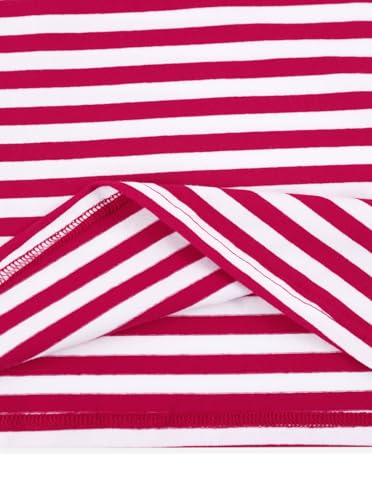 LilyCoco Womens Striped Tshirt Long Sleeve V Neck T Shirts Color Block Tops4